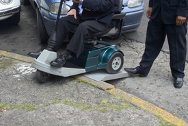 Man in Motorized Wheelchair Causes 3-Vehicle Crash in Downtown Pittsburgh