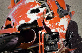 Motorcycle, TRAX Train Crash in Salt Lake Injured 2 Men Seriously