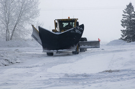 CSX Train, Snow Plow Collide in Central Indiana Injured Driver