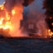 18-Wheeler Jackknifes, Catches Fire in Northwest Houston; 2 Injured