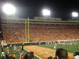 Oklahoma State Victory Celebration Injures Football Fans