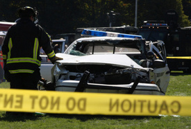Escaped Lexington Correctional Facility Inmate Causes Wreck on I-35